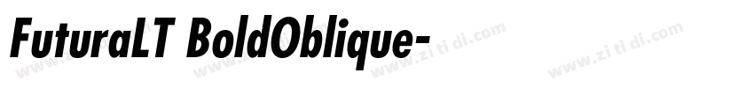 FuturaLT BoldOblique字体转换